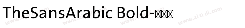 TheSansArabic Bold字体转换